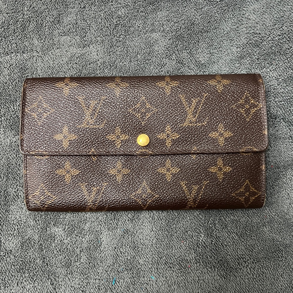 Vintage LV Sarah monogram long wallet